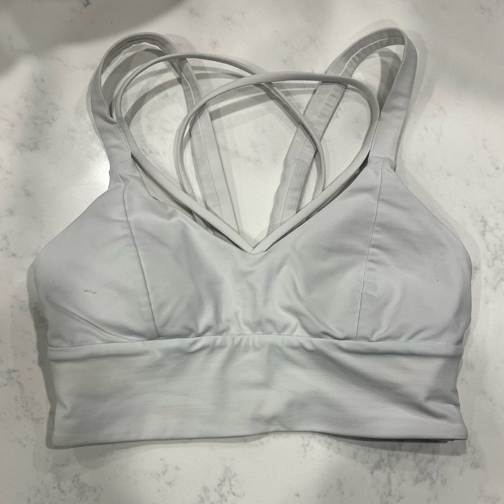 Lulu Lemon white sports bra